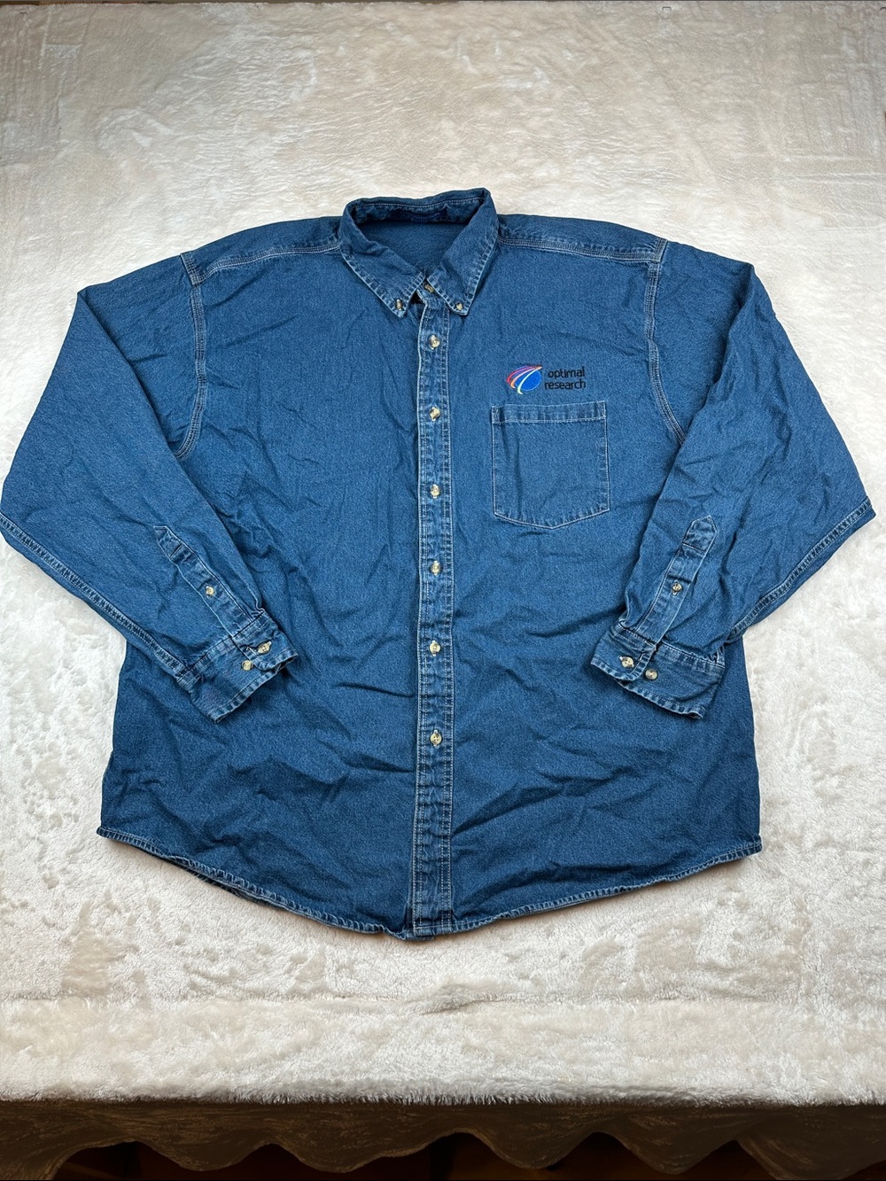 Port Authority Blue Denim Button-Down Shirt
